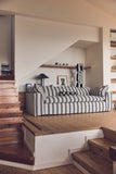 HKliving Nomad couch: 244cm, rocco, chalkstripe