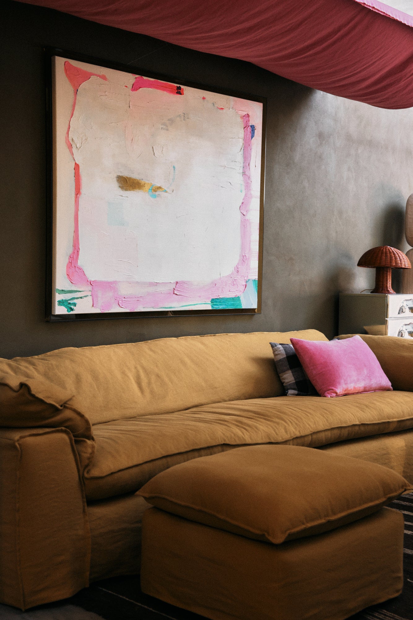 HKLIVING Framed artwork white sands, 127x152cm