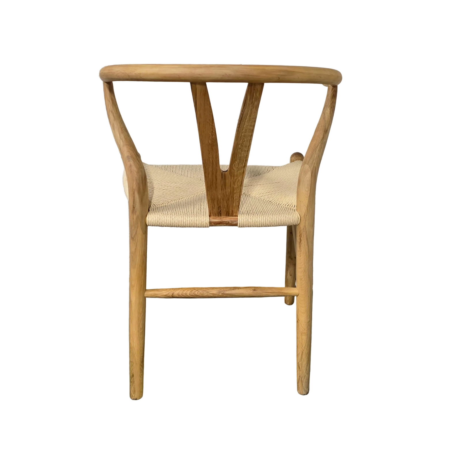 Hans J Wegner style Wishbone Chair - Vintage Oak Frame