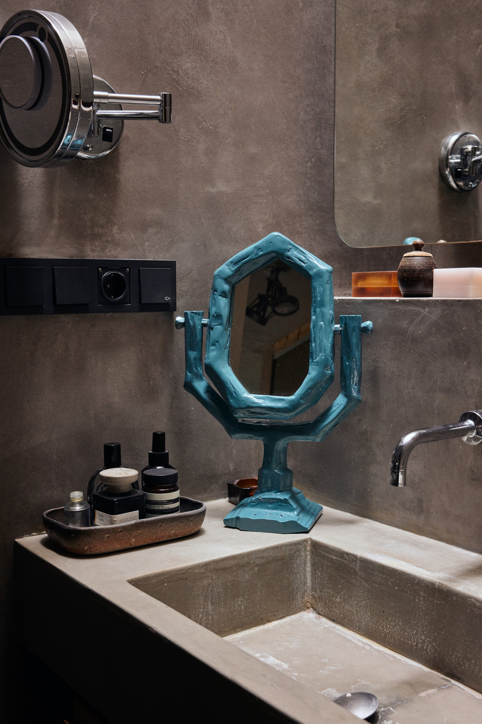 HKLIVING Dressing table mirror petrol