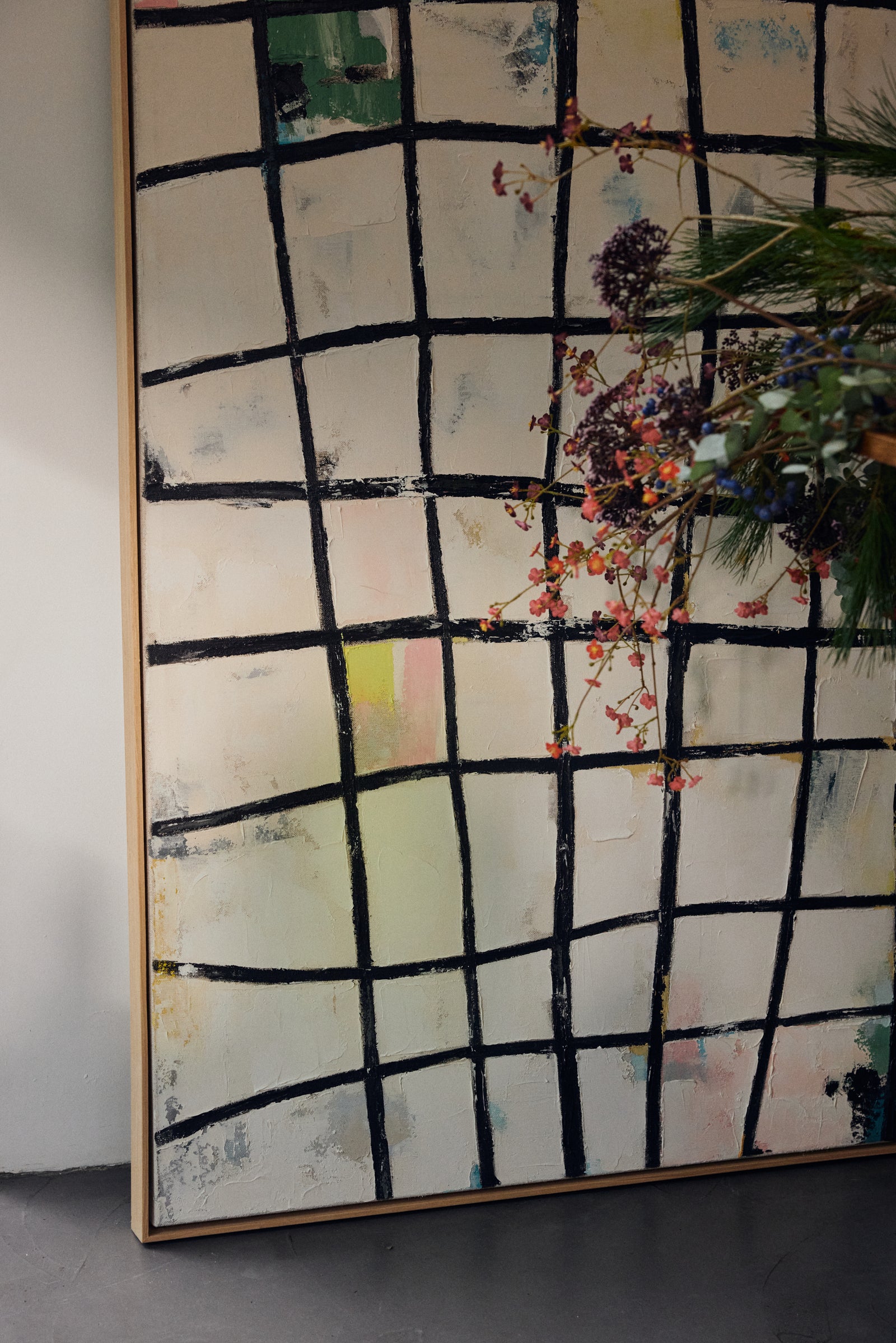 HKLIVING Framed Artwork Wired, 131x163cm