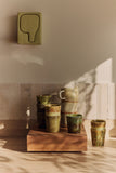 HKLIVING 70s ceramics: Van Gogh coffee mugs sunflowers, set of 2
