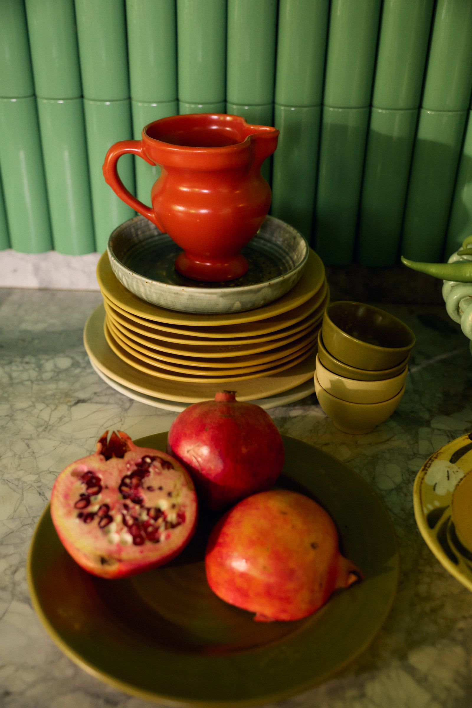 HKLIVING Farmhouse Ceramics: Small Jug Red