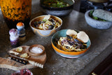 HKliving 70s Ceramics: Pasta Bowls, Golden Hour (set of 2)