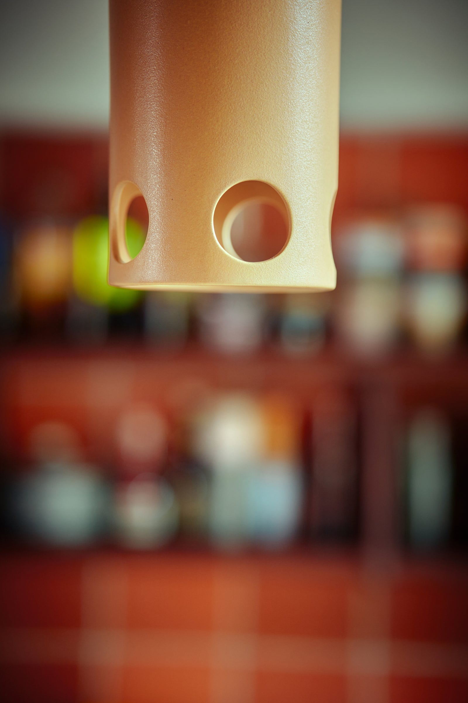 HKliving Ceramic Pendant Lamp Peach