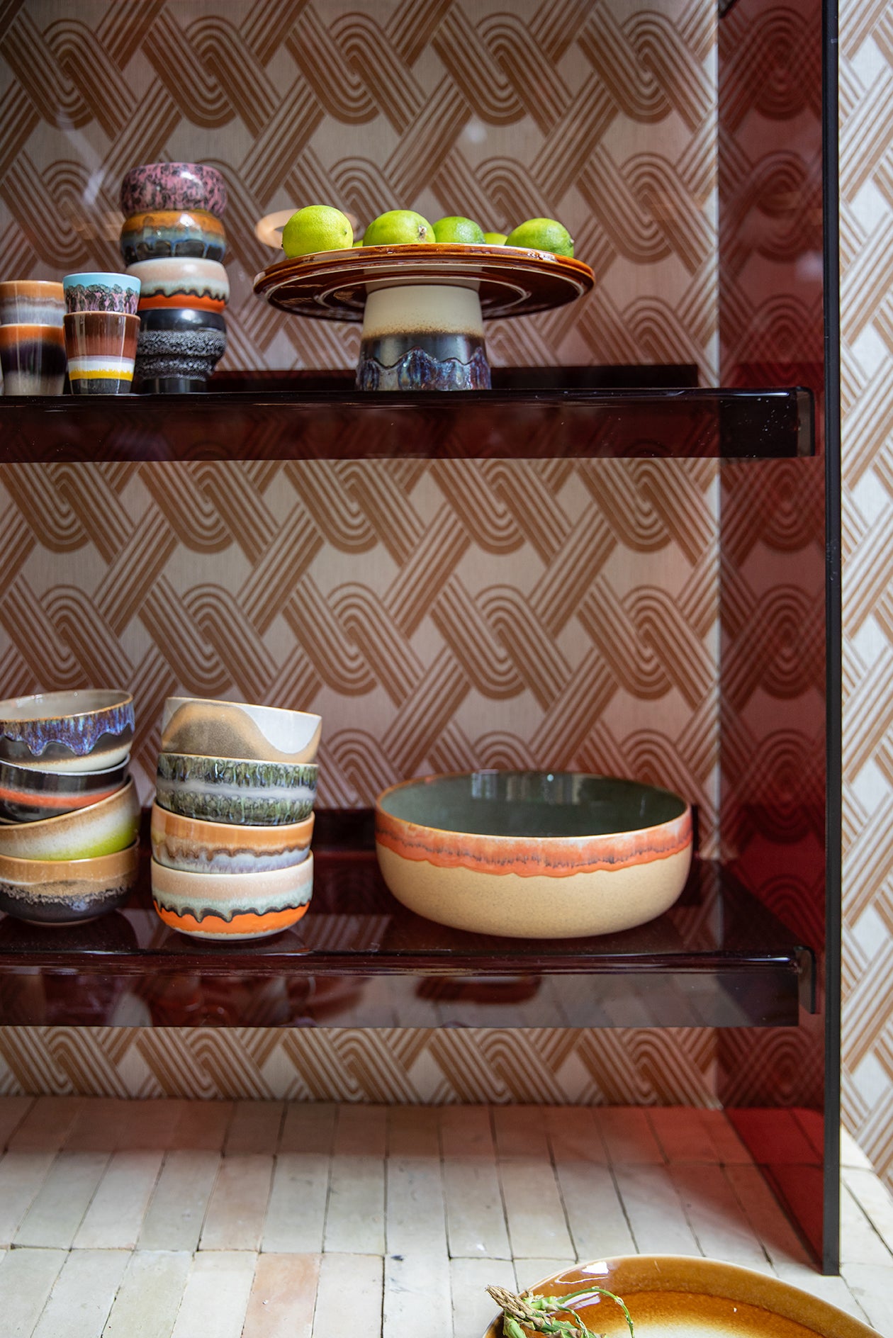 HKLIVING 70s Ceramics: Dessert Bowl Fern