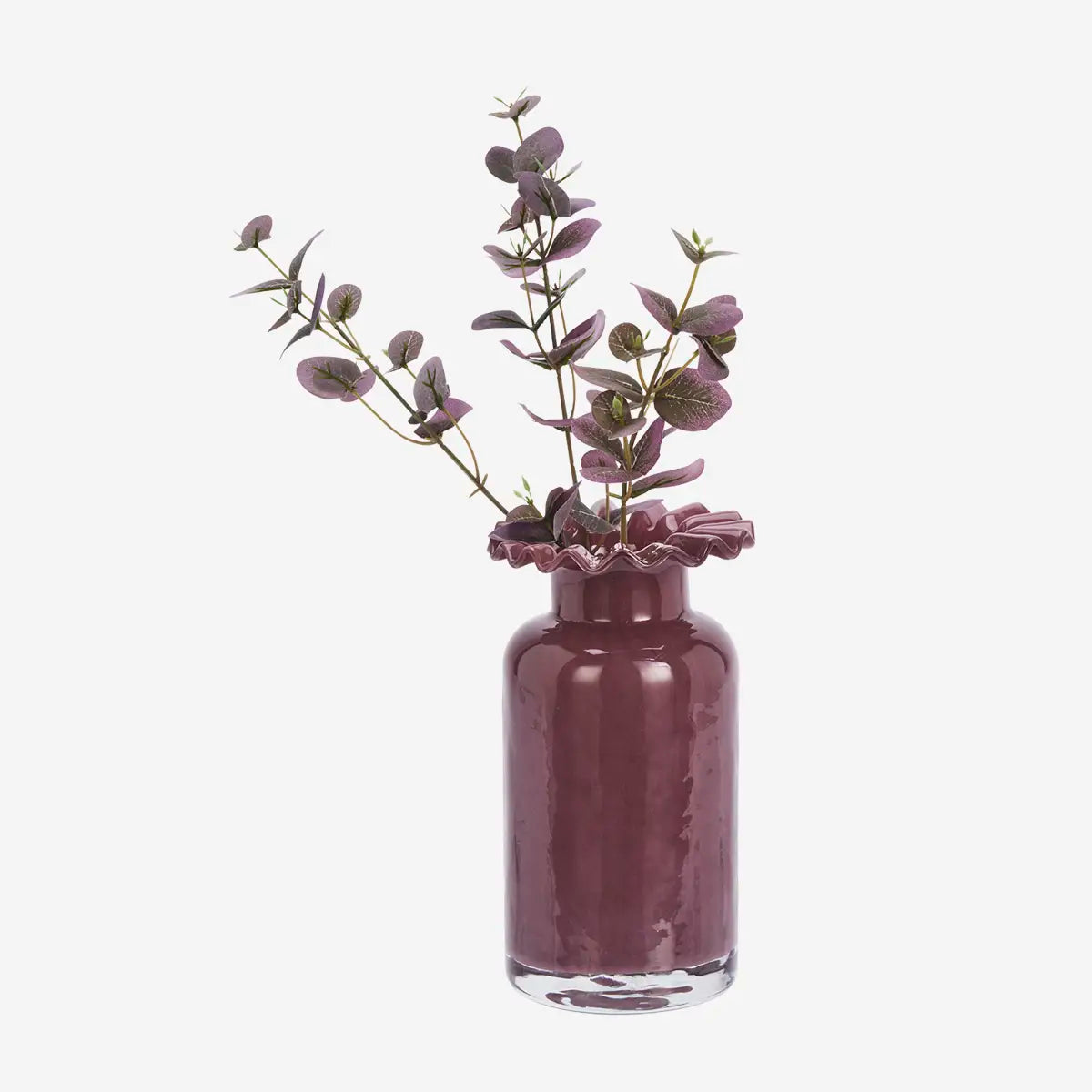 Glass Vase Plum