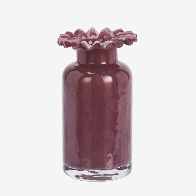 Glass Vase Plum