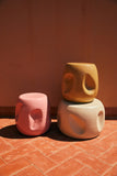 HKliving Currents Ceramic Side Table Shell