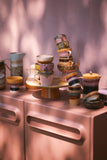 HKliving 70s Ceramics: Cappuccino Mug Blossom