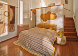 HKliving Rattan Table Lamp Mustard