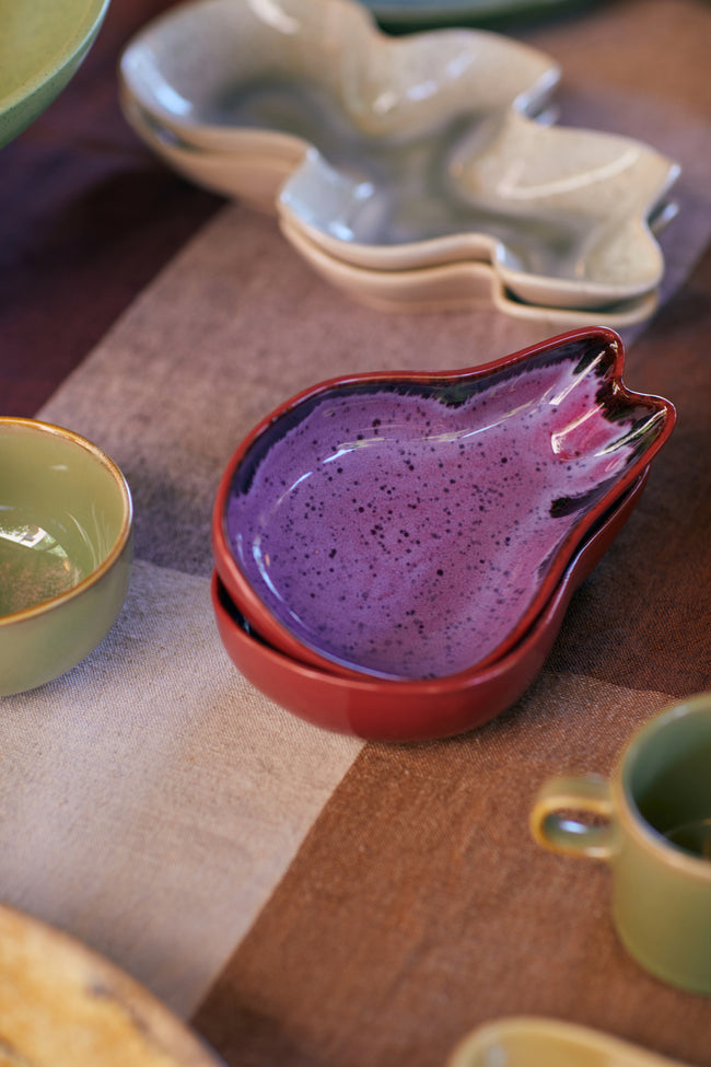 HKliving Shell Tapas Bowl Dragonfruit