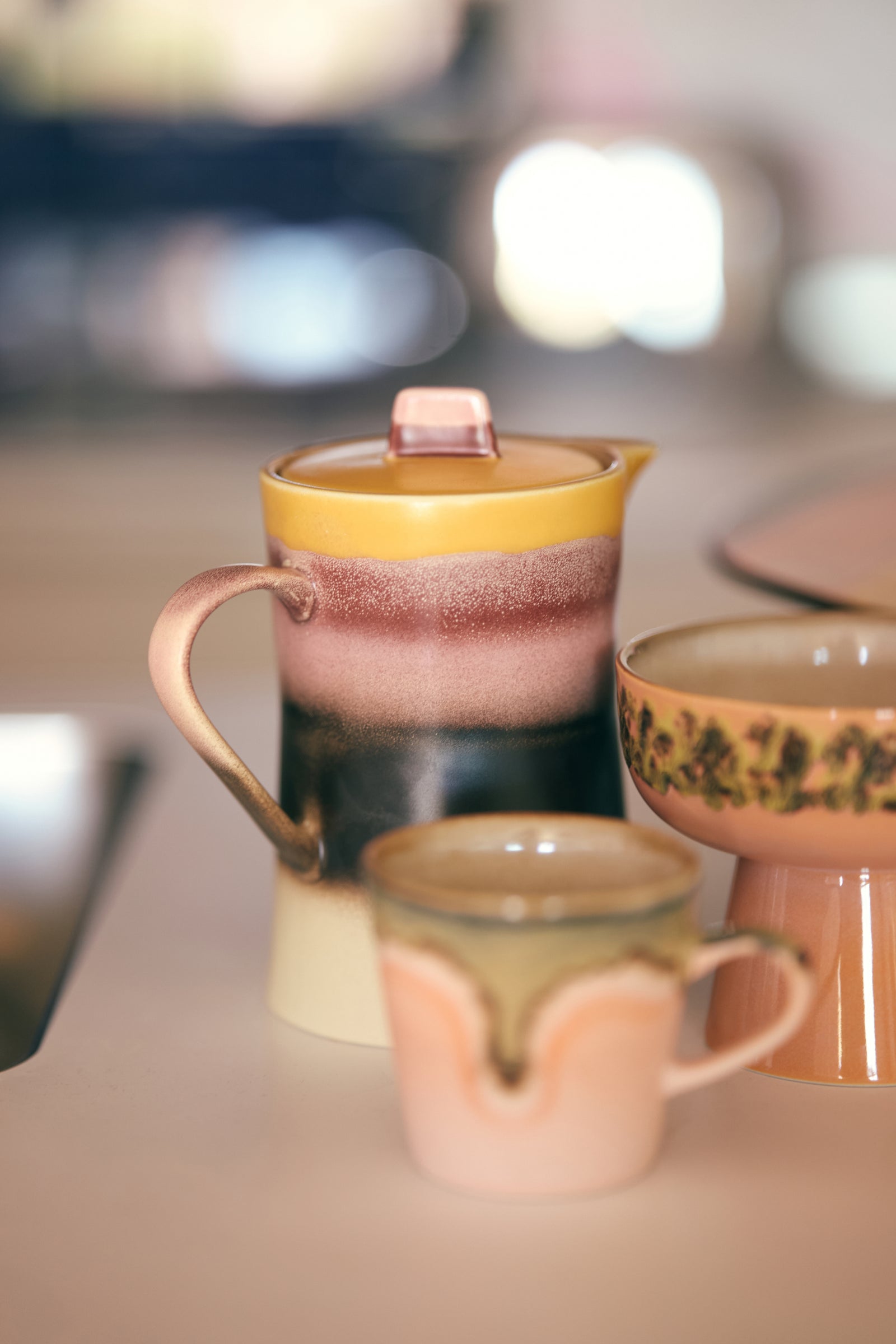 HKliving 70s Ceramics: Tea Pot Sunset