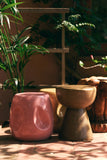 HKliving Currents Ceramic Side Table Coral