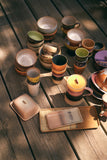 HKLIVING 70s ceramics: butter dish breeze