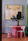 HKLIVING Stoneware Side Table Rouge