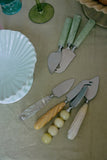 HKLIVING Cheese Knives, Cream set of 3
