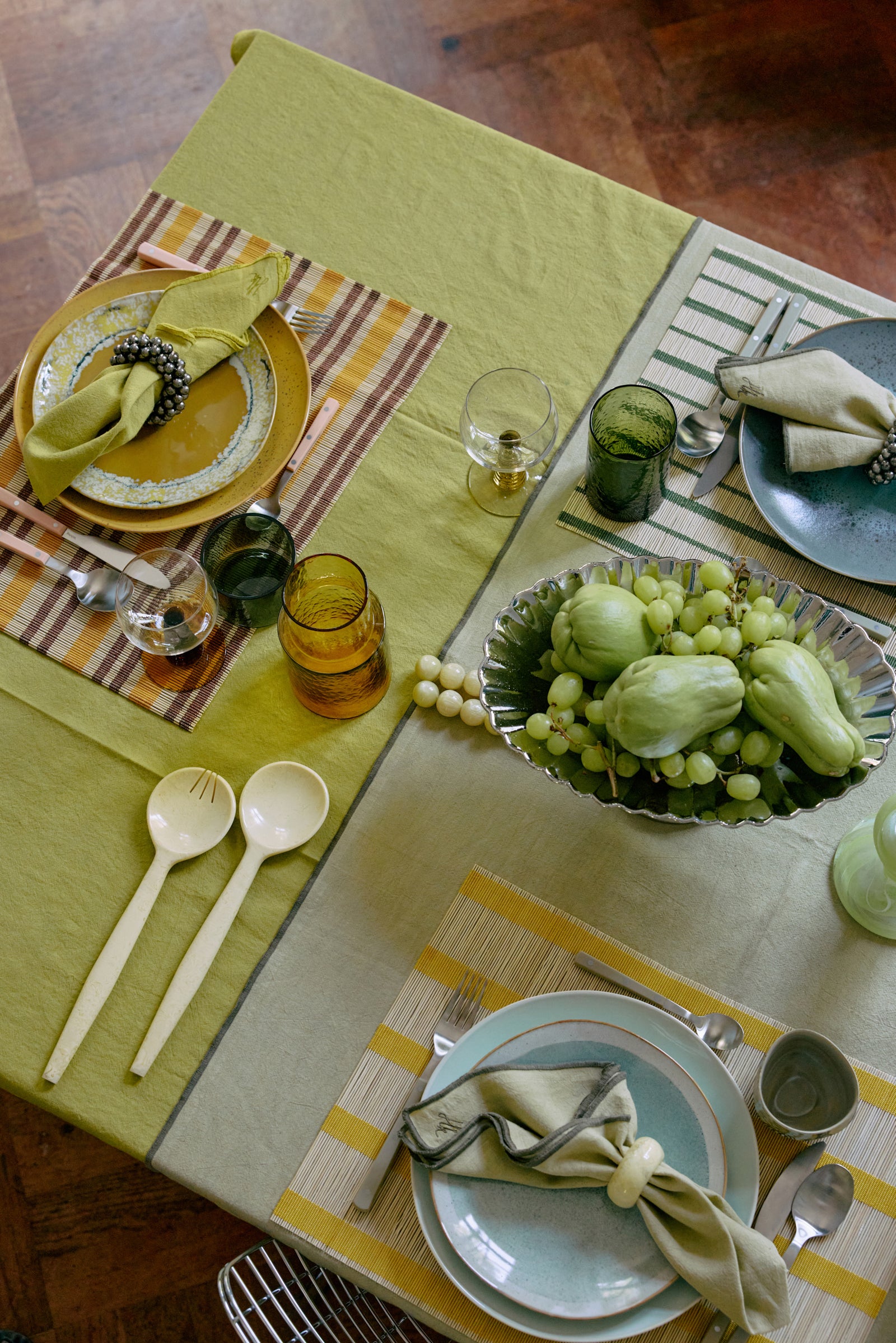 HKLIVING Salad Cutlery Vanilla, set of 2