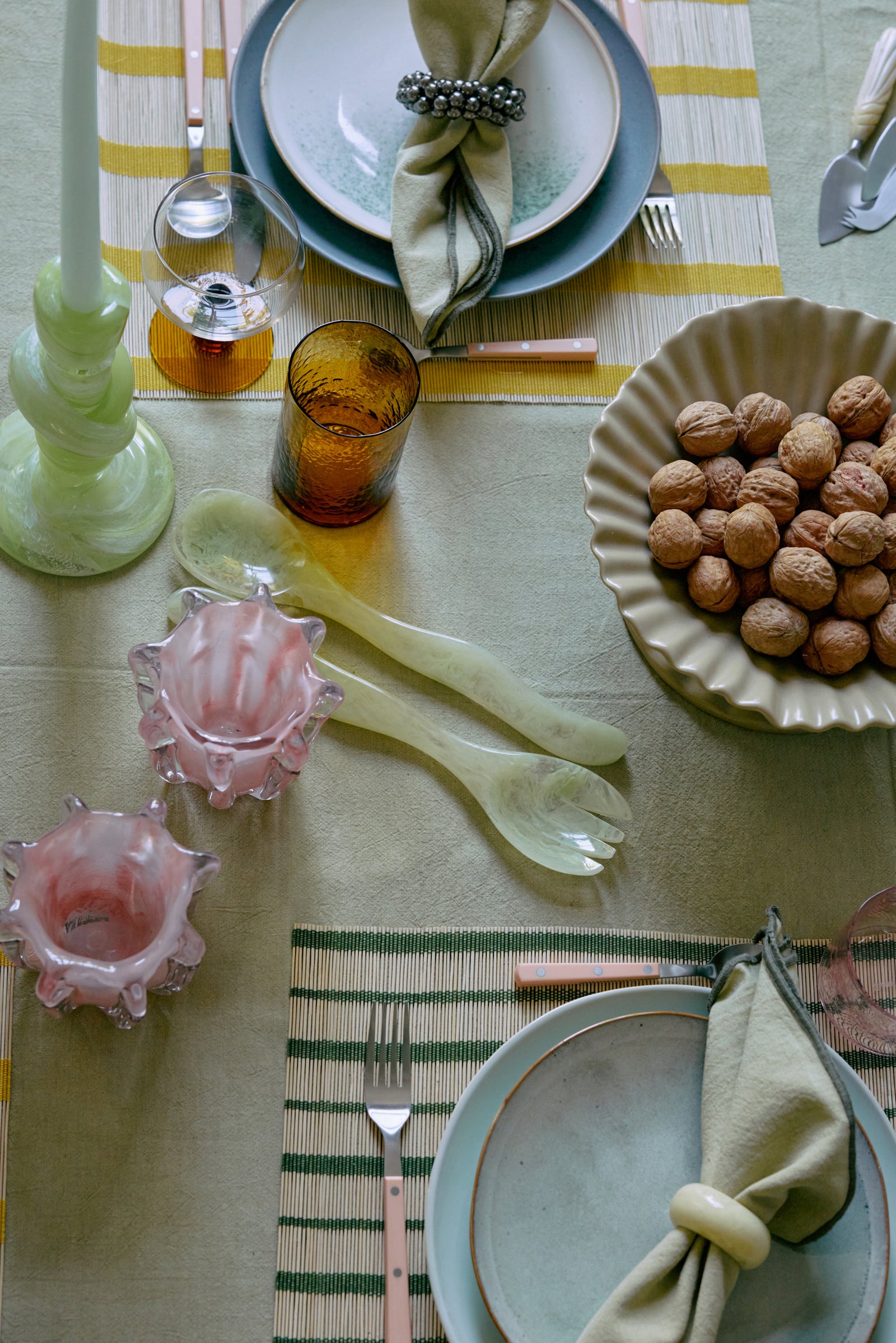 HKLIVING Tube High Glass Amber