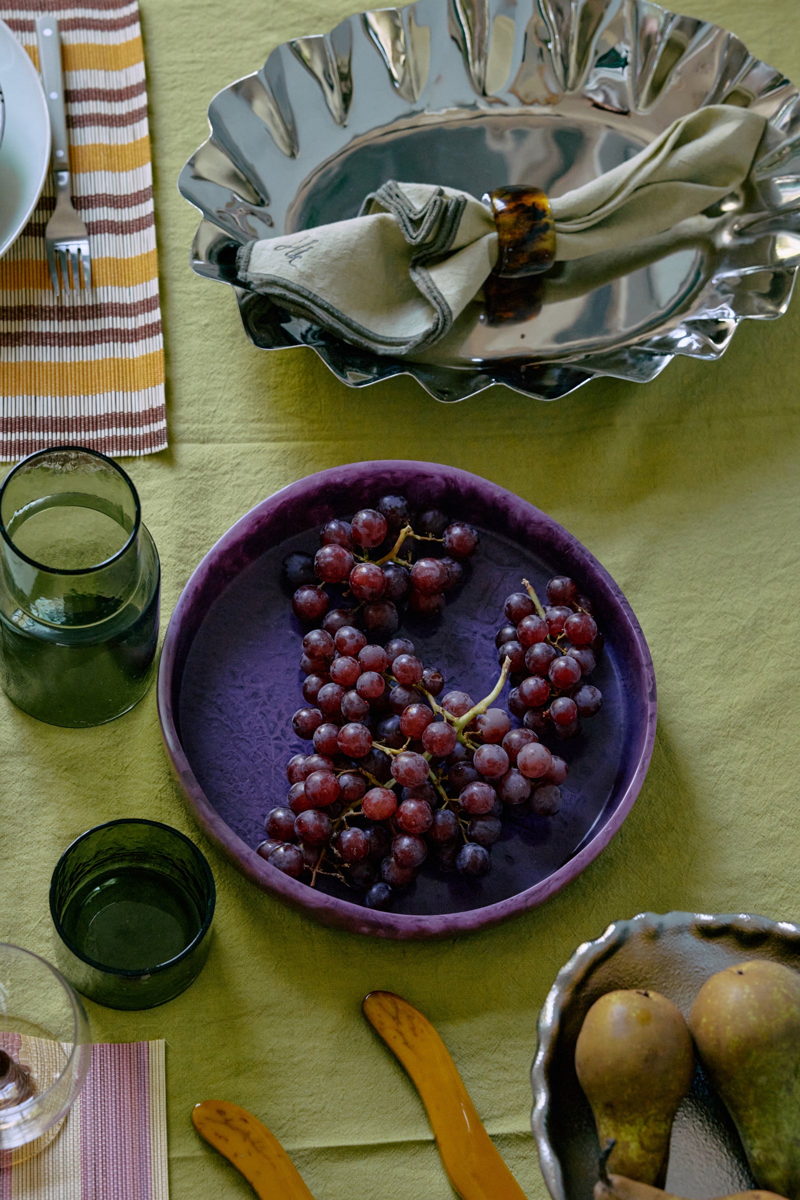 HKLIVING Salad Bowl, Plum
