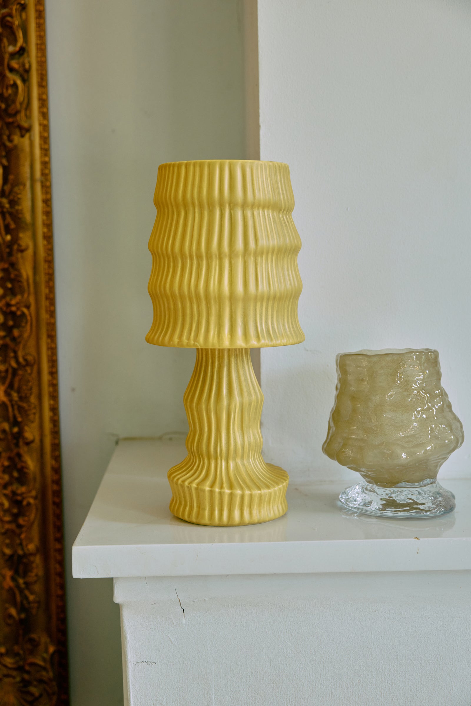 HKLIVING Ceramic Table Lamp Ochre