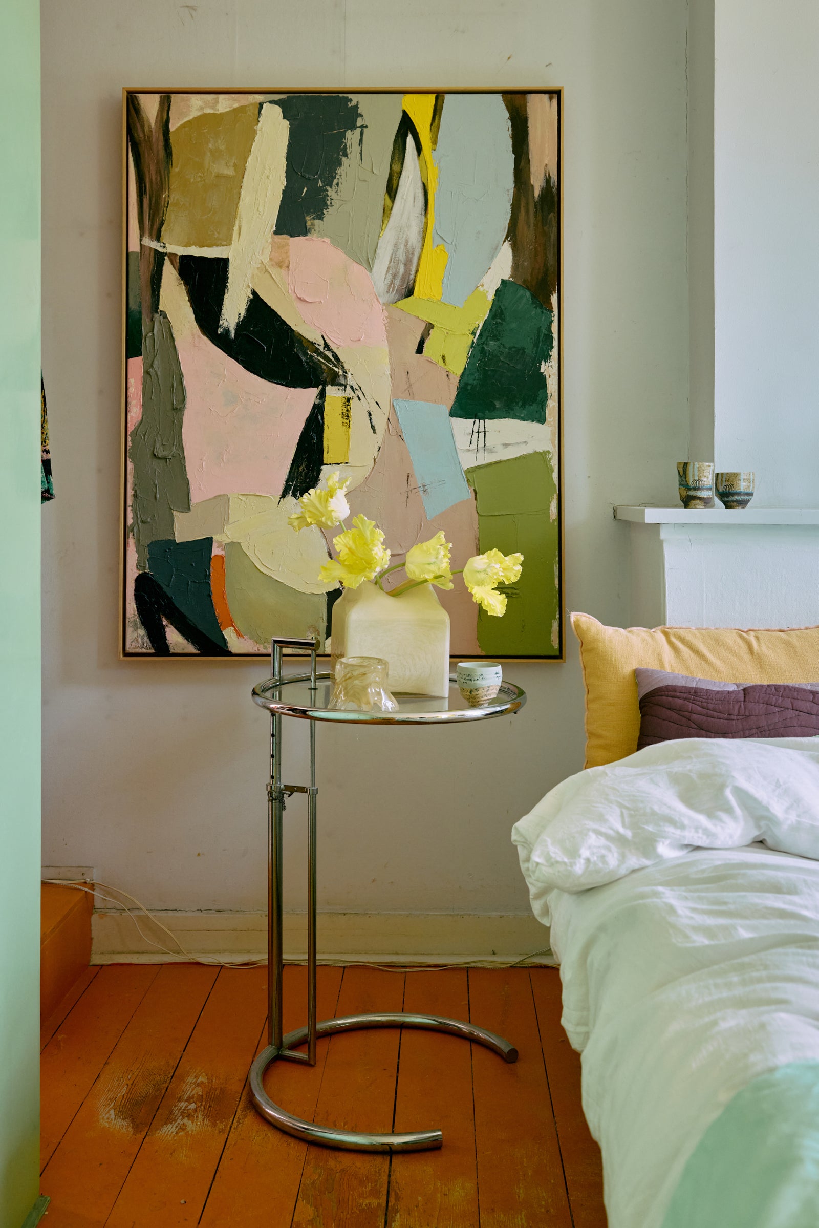 HKLIVING Forma Glass Vase Cream