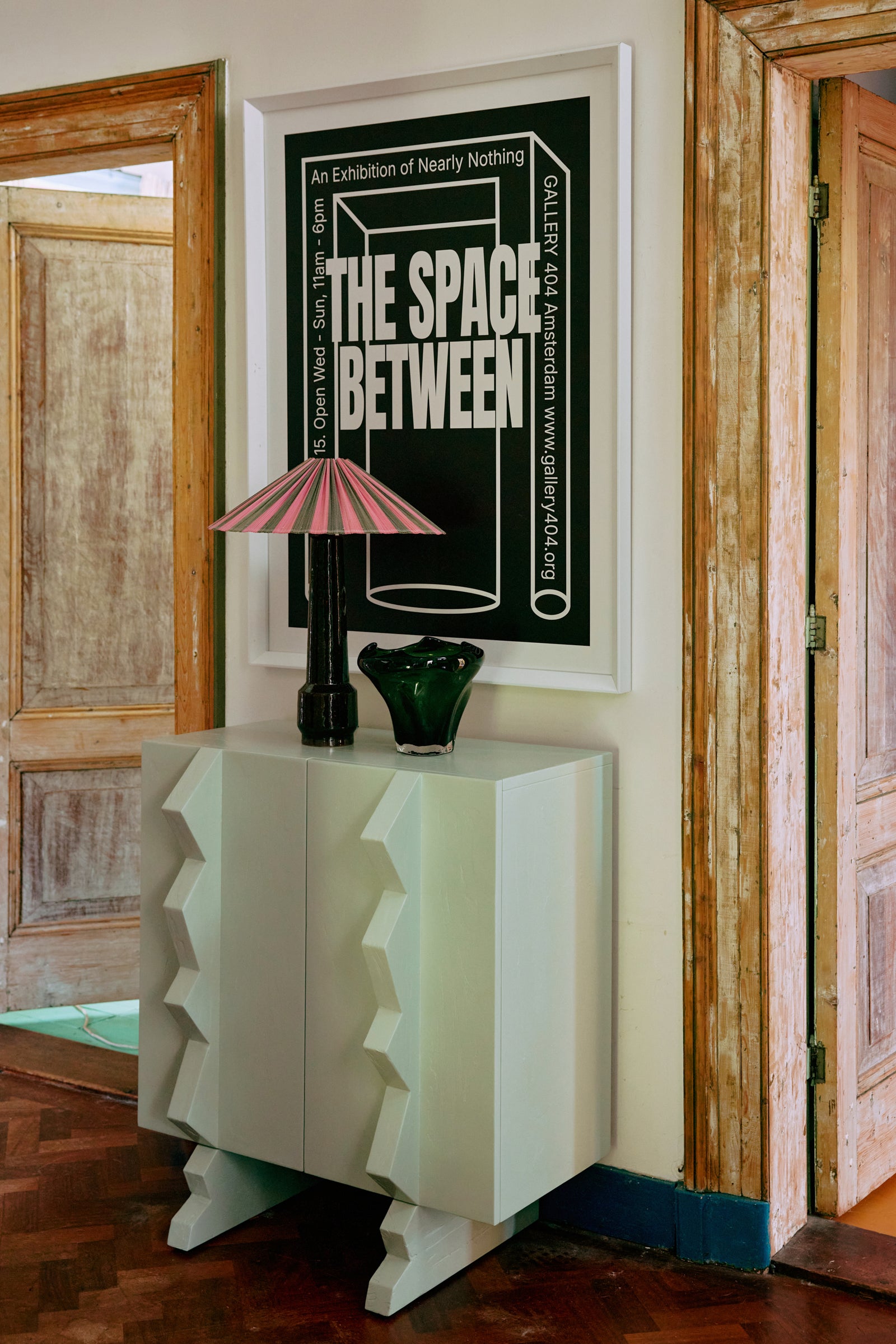 HKLIVING Folded Mid Vase, Emerald