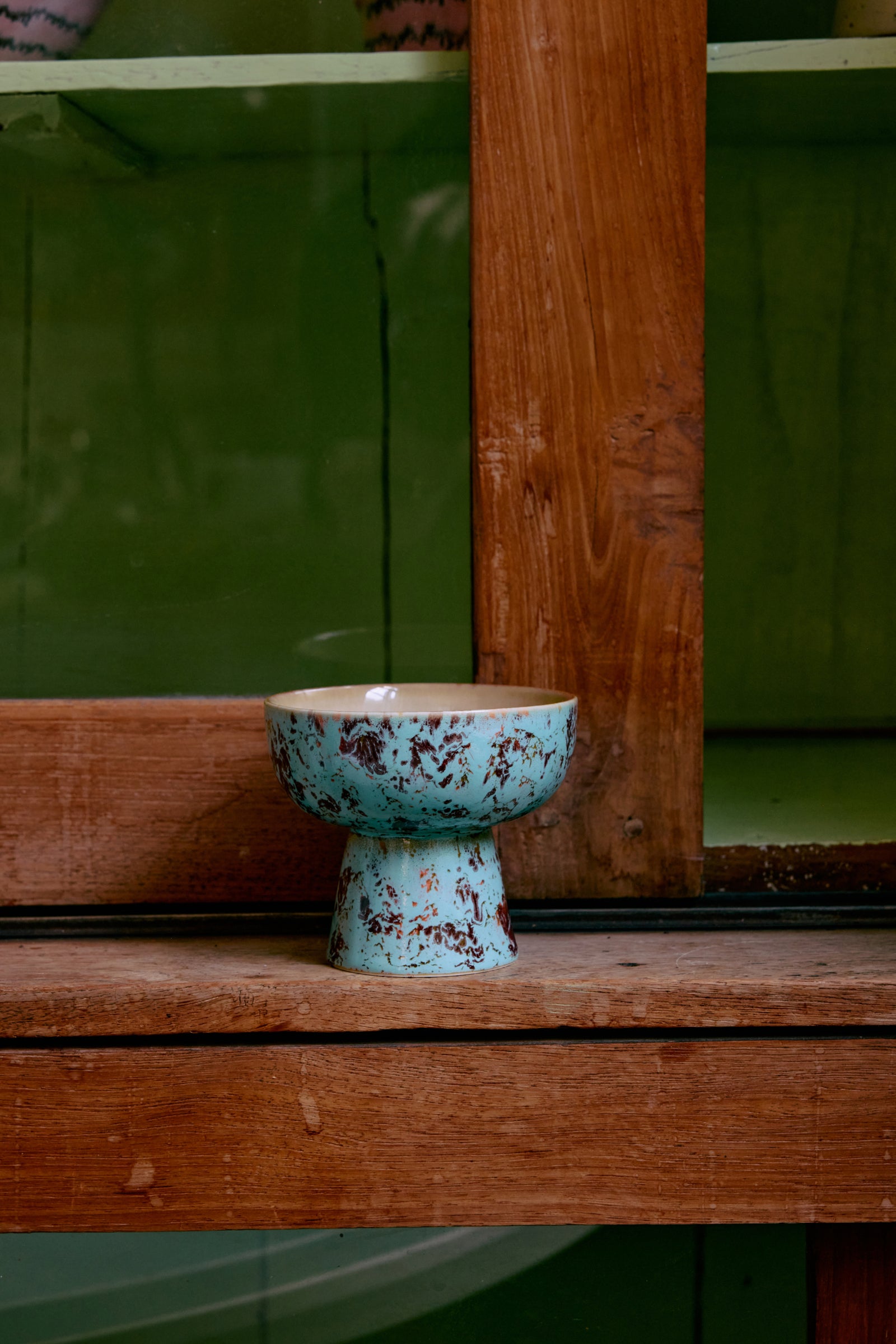 HKLIVING 70s Ceramics: Tapas Bowl On Base Patina, S