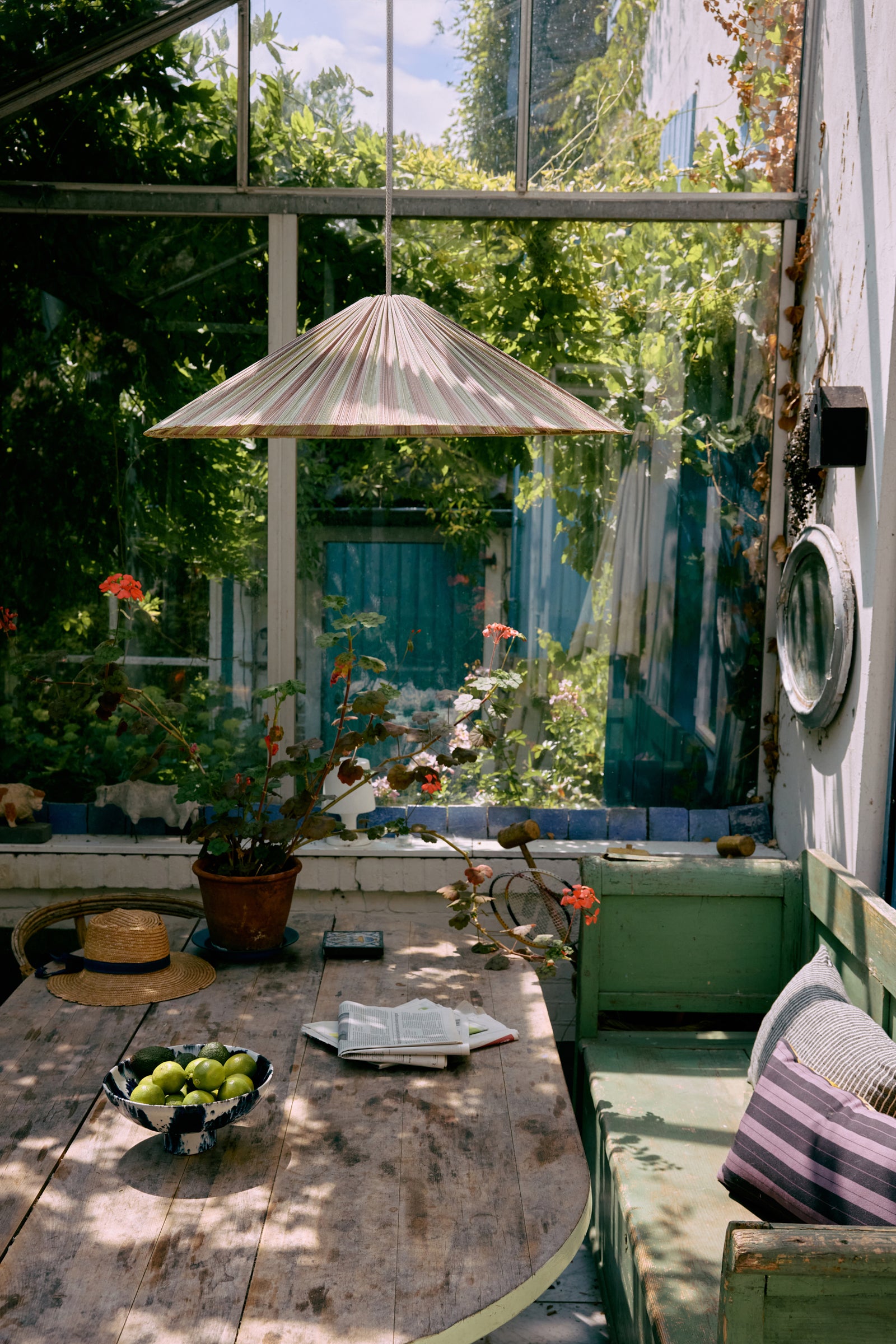 HKLIVING Plisse Pendant Lamp Verdura