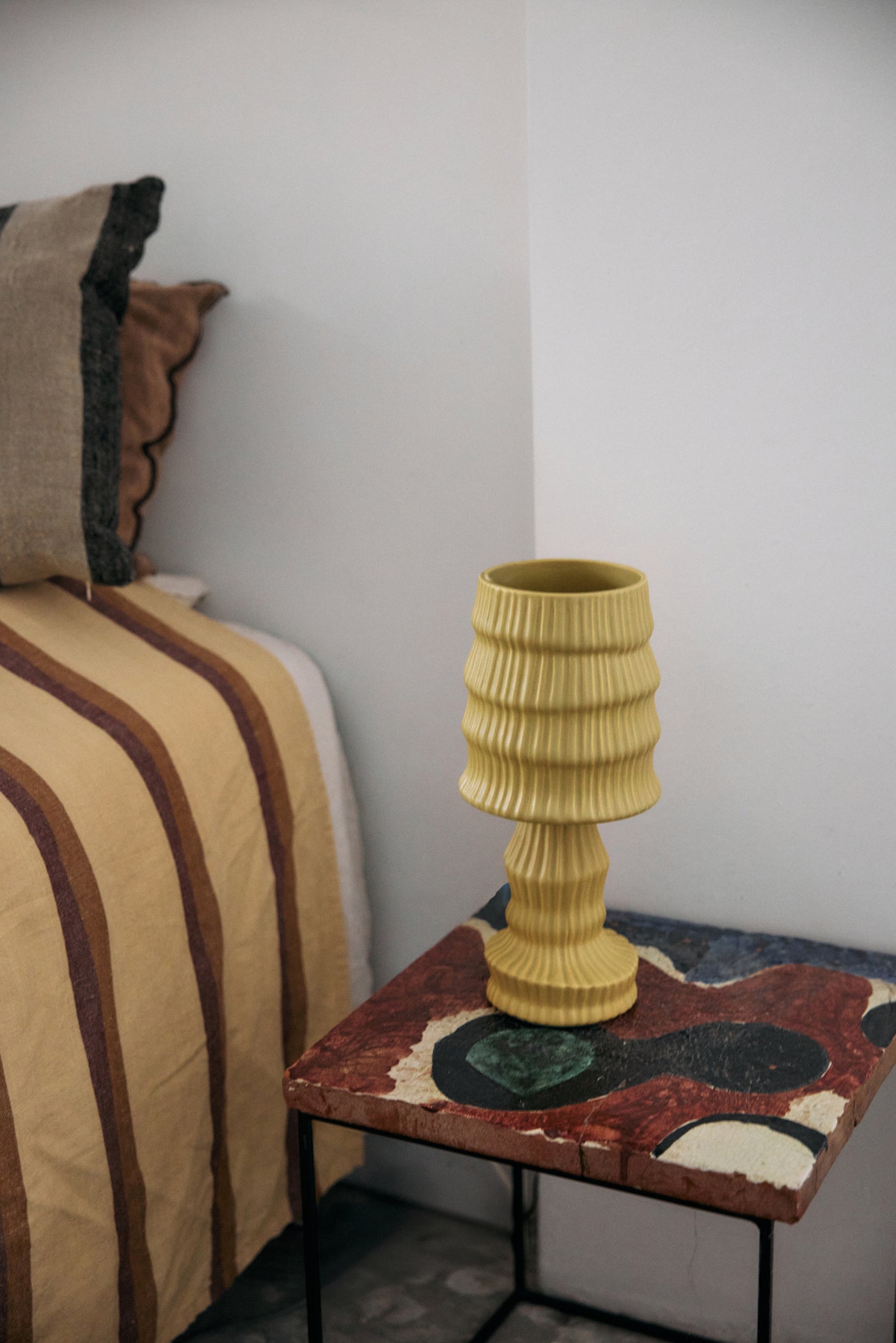 HKLIVING Ceramic Table Lamp Ochre