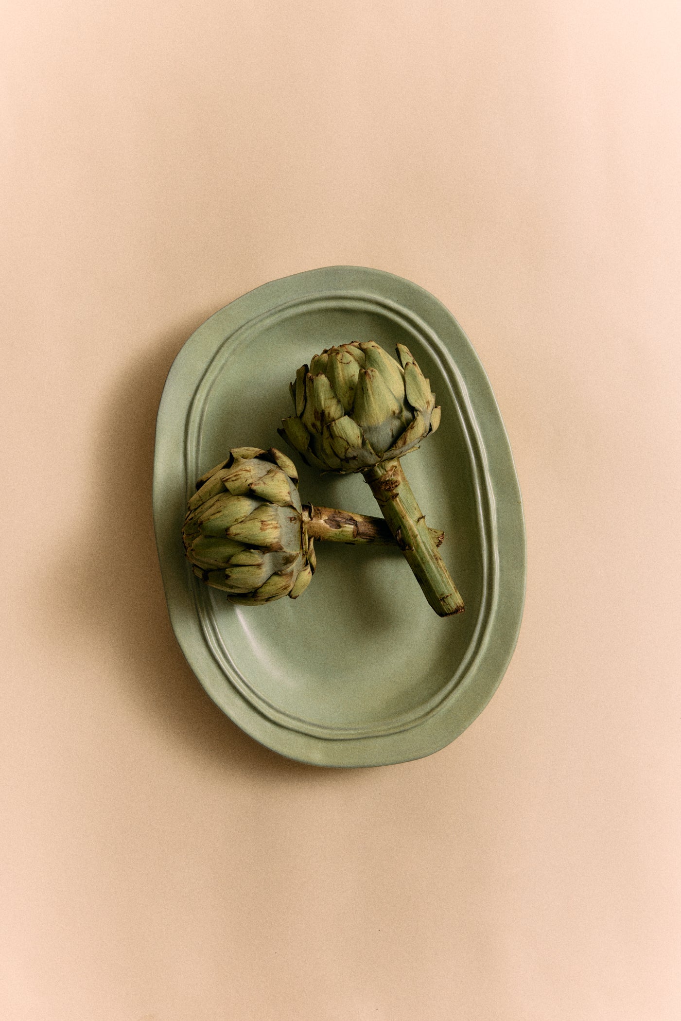 HKLIVING New Classics: Large Ceramic Tray Mint