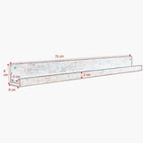 Elements wall shelf brown 75cm