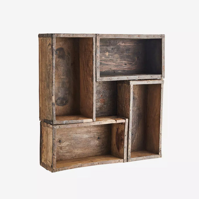 Upcycled Wooden Brick Mould Shelf - Madam Stoltz