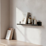 Elements wall shelf black 75cm