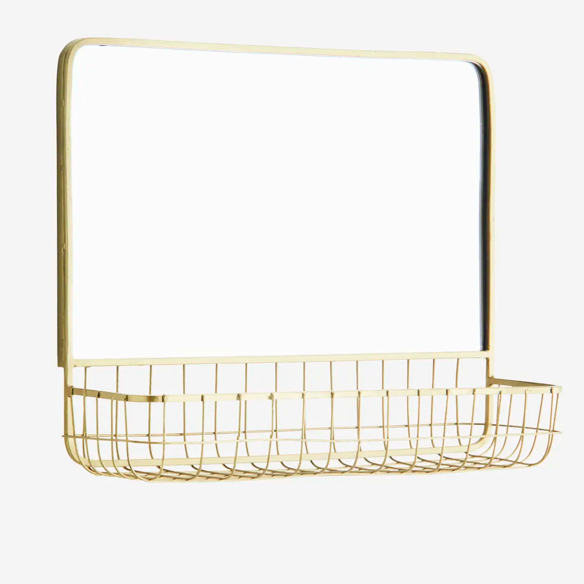 Mirror with Iron Shelf
