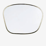 Wall Brass Frame Organic Shape Mirror