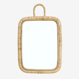 Rectangular Mirror With Cane