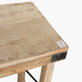 Limewash Folding Console Table Natural