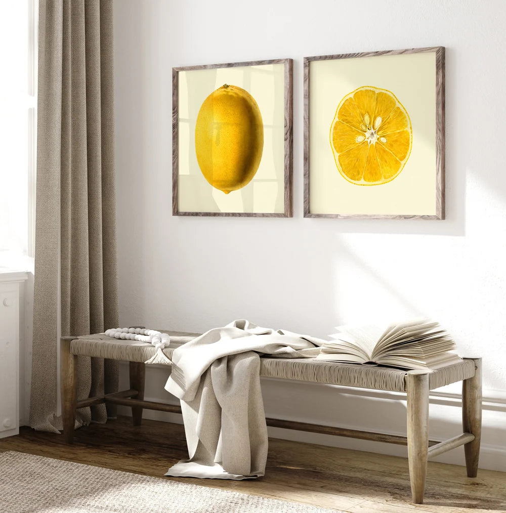 Lemon Open 30x30 Oak Frame