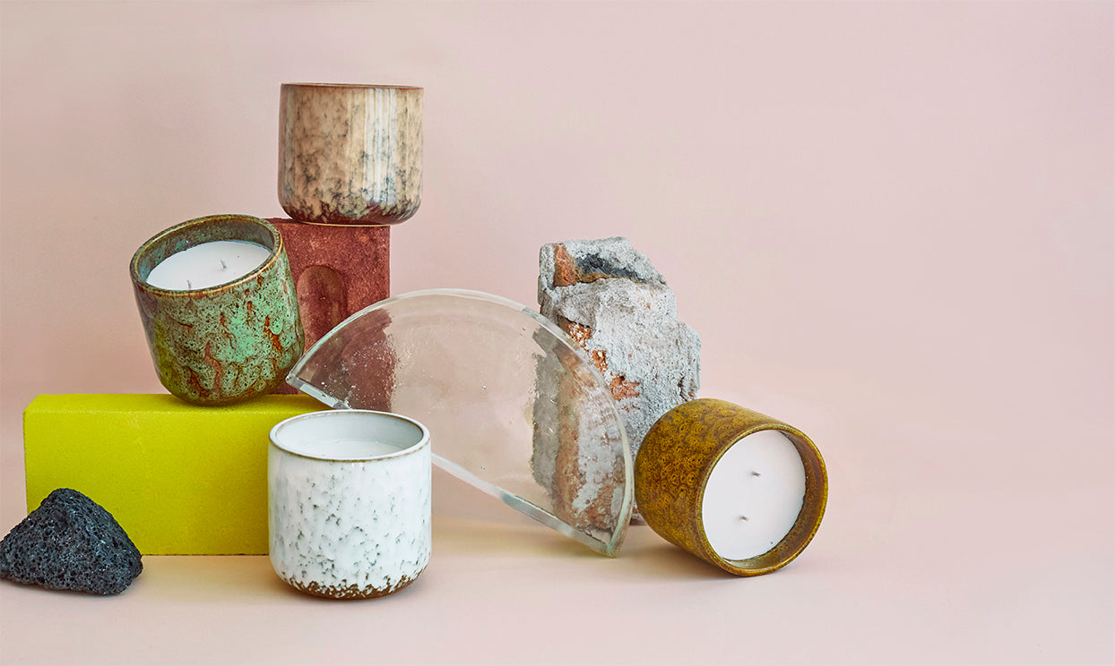 HKliving Ceramic Scented Candle Cocktails In Manhattan