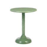 Round Metal Coffee Table Green