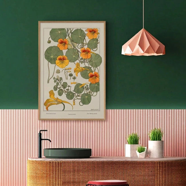 Nasturtium 30x40 Oak Frame