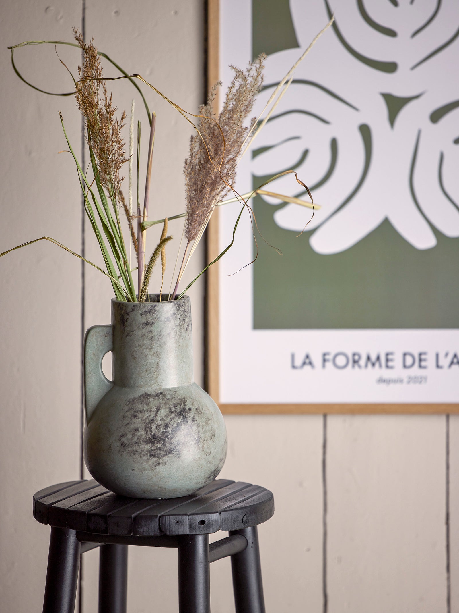 Bilbo Stool, Black, Bamboo