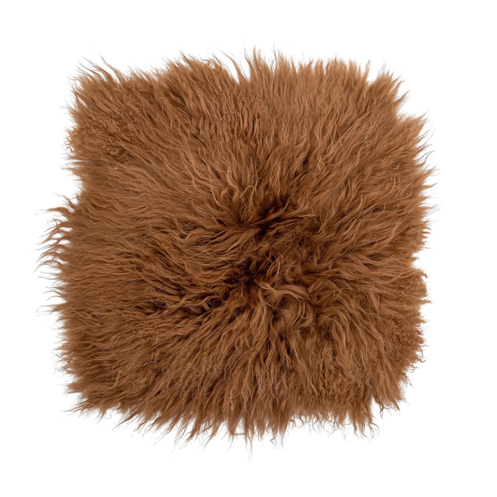 Hilma Seat Pad Brown Lambskin Tibetian