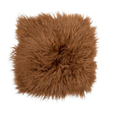 Hilma Seat Pad Brown Lambskin Tibetian