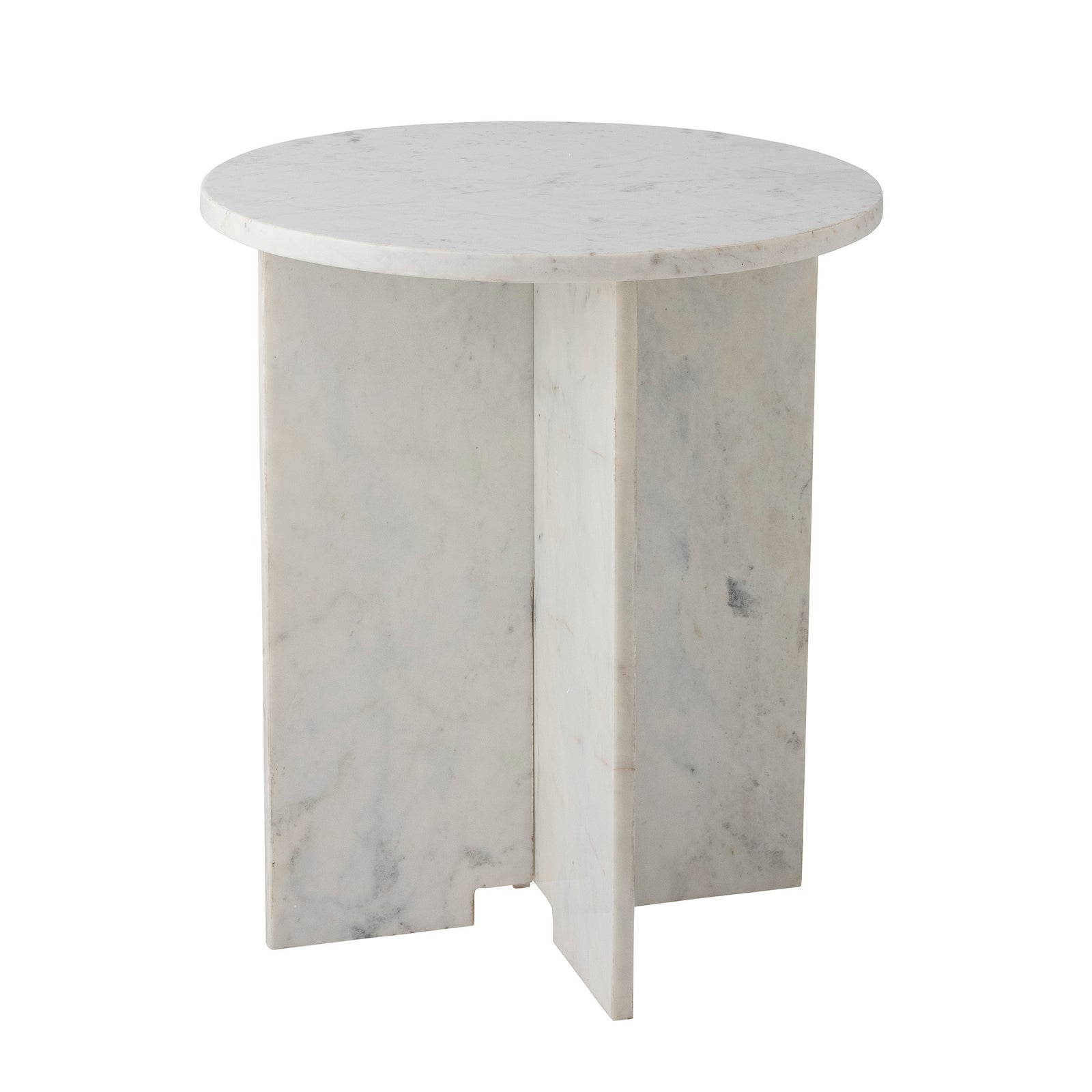 Jasmia Sidetable, White, Marble Bloomingville