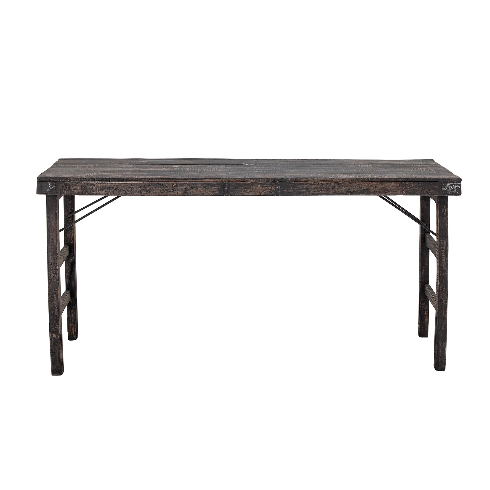 Wooden Antique Folding Desk / Console Table  Black