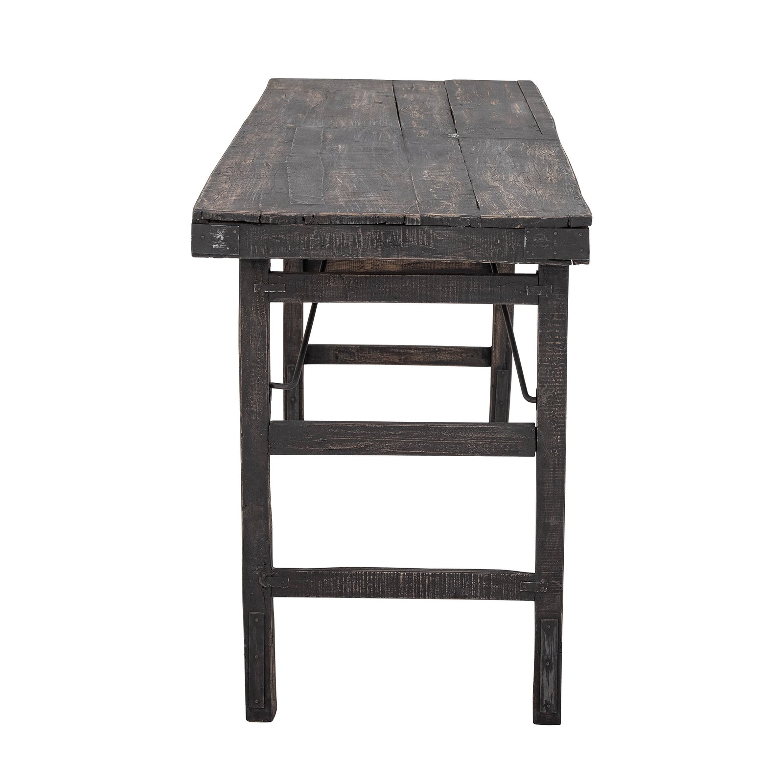 Wooden Antique Folding Desk / Console Table  Black