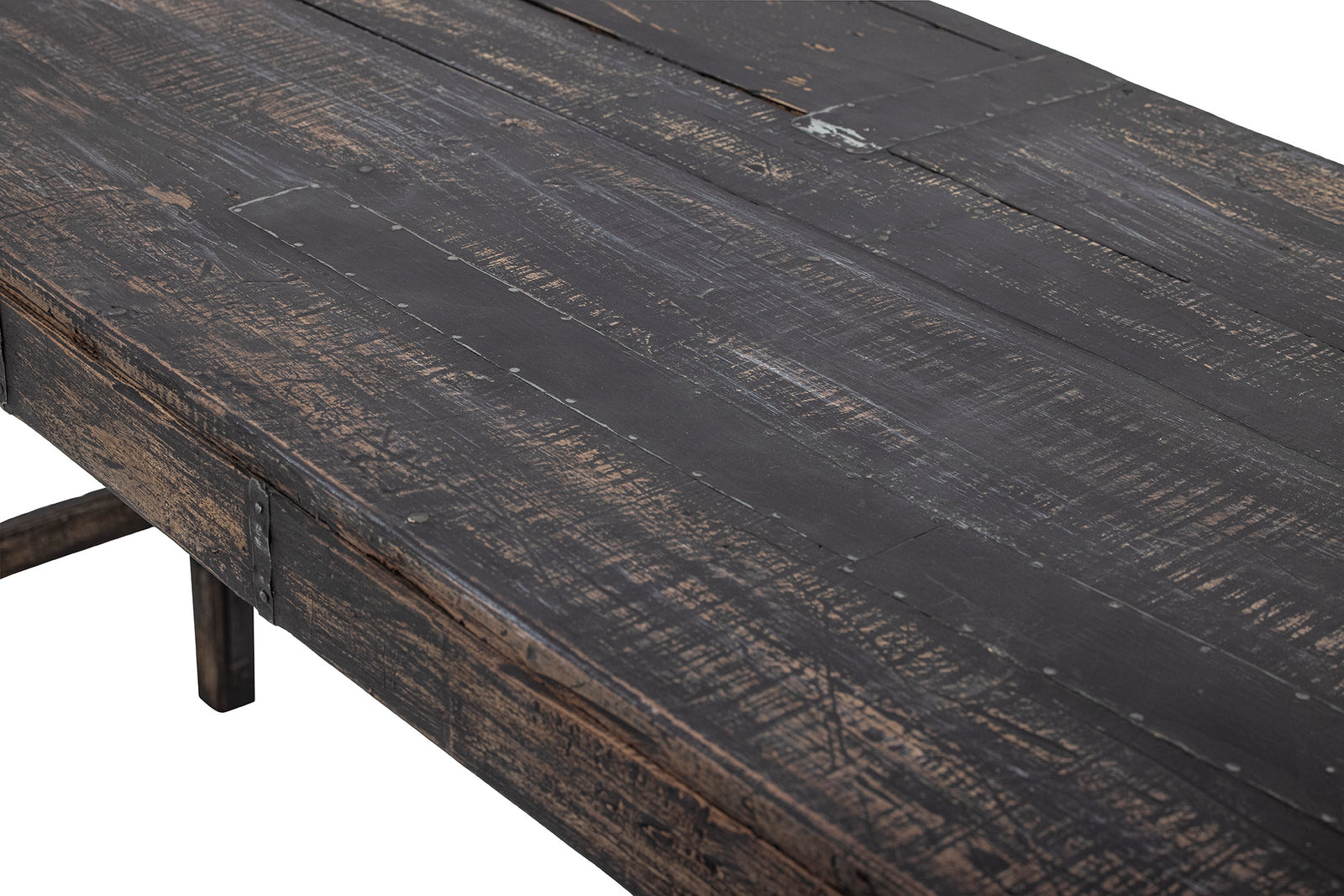 Wooden Antique Folding Desk / Console Table  Black