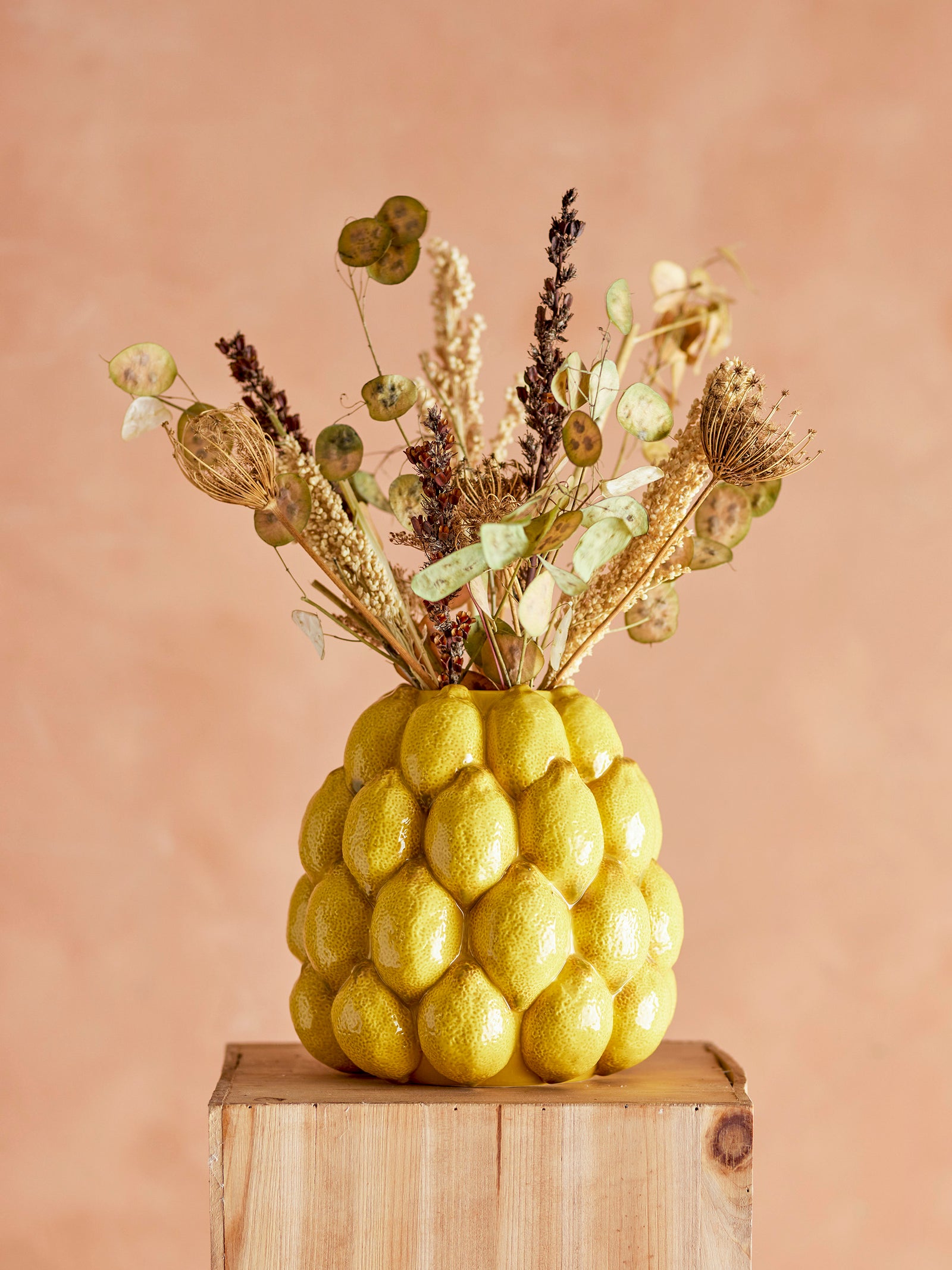 Limone Vase, Yellow, Stoneware